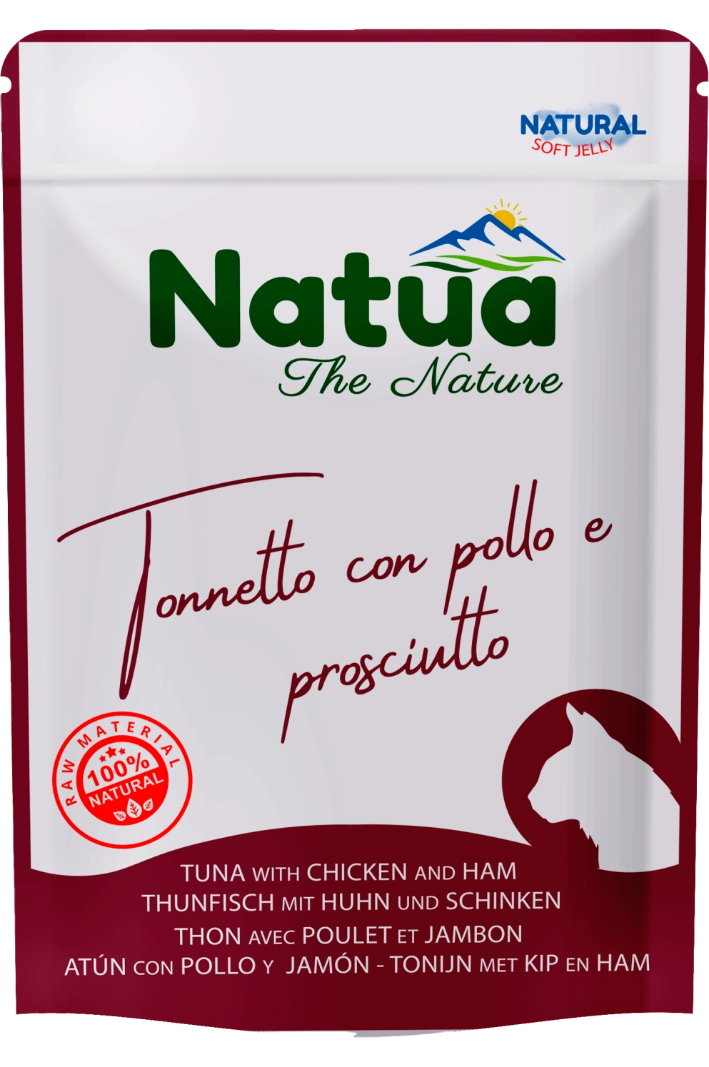 Natua Cat Natural Tonnetto Pollo Prosciutto Jelly 70g Busta Natua Cat Natural Tonnetto Pollo Prosciutto Jelly 70g Busta